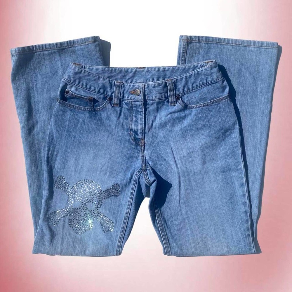 Vintage Y2K Bedazzled Low Rise Jeans by I.N.C
